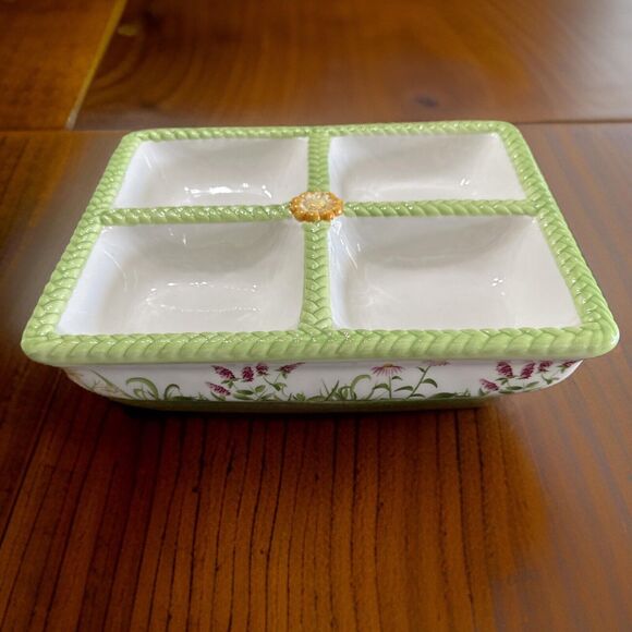 Infusions Avon Wellness Botanical Blooms Tea Sampler/Serving Tray - Picture 1 of 4